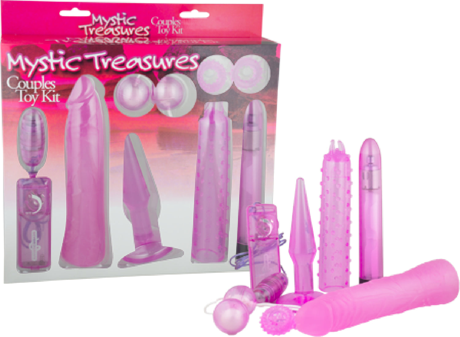 Mystic Treasures Couples Toy Kit (Pink) - Club X